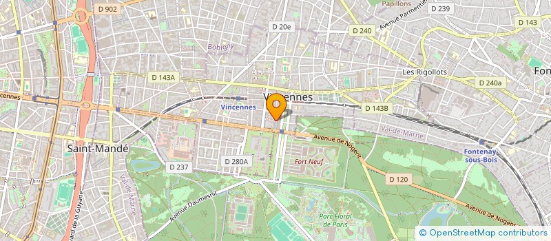 localisation de l'entreprise VENTS D'EST EDITIONS à VINCENNES