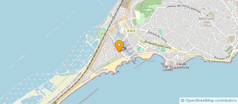 localisation de l'entreprise VENTS D'OUEST à SETE