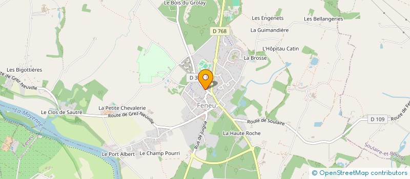 localisation de l'entreprise VENTS D'OUEST ASSISTANCE  FENEU