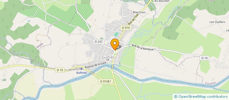 localisation de l'entreprise VENTS ET MAREES  GUITRES