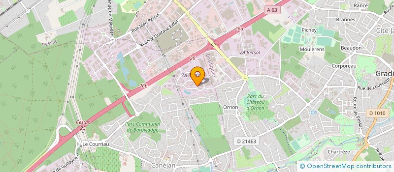 localisation de l'entreprise VENTS ET MAREES NEGOCE à CANEJAN