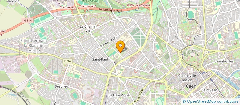 localisation de l'entreprise VENTURA à CAEN