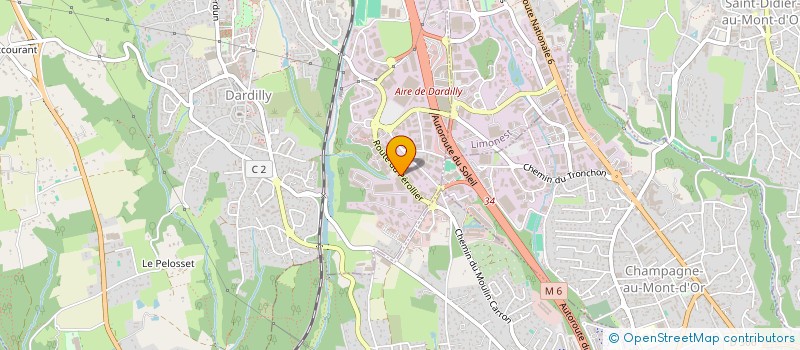 localisation de l'entreprise VENTURA MEDIA  DARDILLY