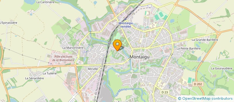 localisation de l'entreprise VENTURI à MONTAIGU-VENDEE