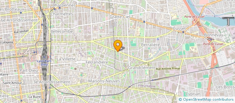 localisation de l'entreprise VENTURI ENR à VILLEURBANNE