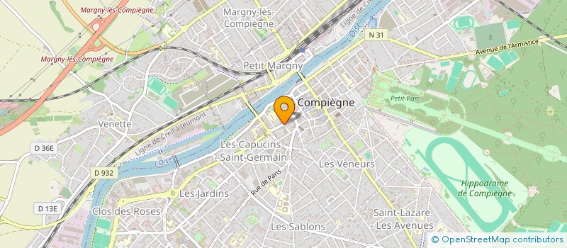 localisation de l'entreprise VENUS à COMPIEGNE