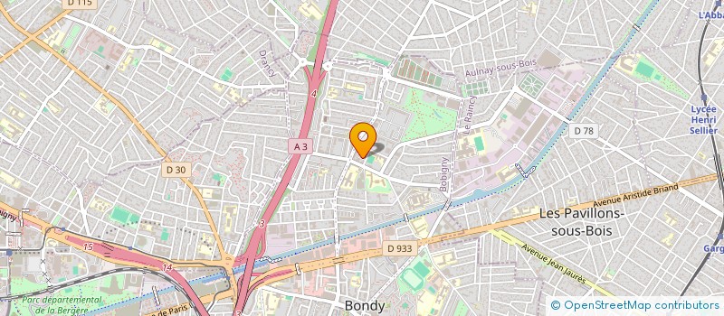 localisation de l'entreprise VENUS  BONDY