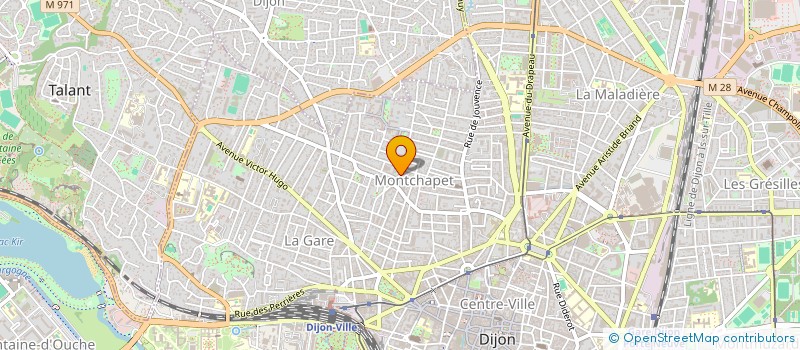 localisation de l'entreprise VENUS à DIJON