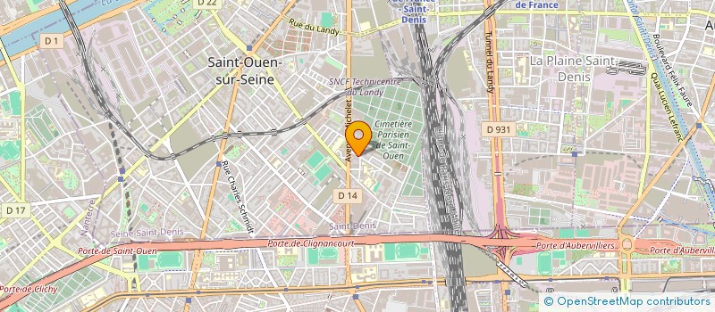 localisation de l'entreprise VENUS à SAINT-OUEN-SUR-SEINE