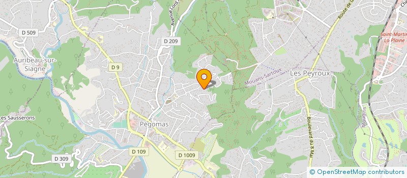 localisation de l'entreprise VENUS  PEGOMAS