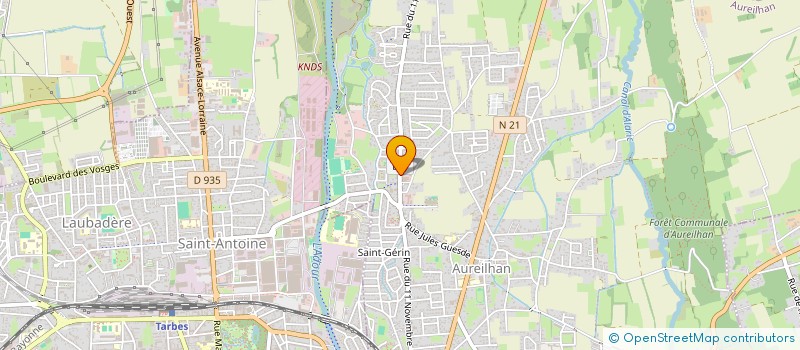 localisation de l'entreprise VENUS  AUREILHAN