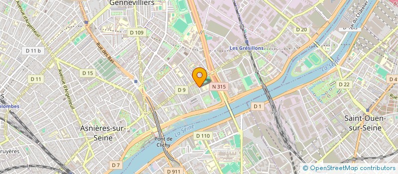 localisation de l'entreprise VENUS à ASNIERES-SUR-SEINE