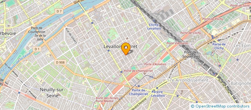 localisation de l'entreprise VENUS à LEVALLOIS-PERRET