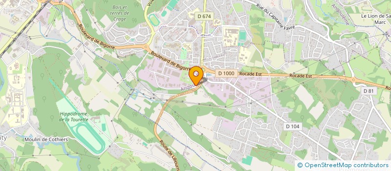 localisation de l'entreprise VENUS à ANGOULEME