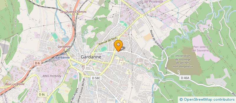 localisation de l'entreprise VENUS BEAUTE à GARDANNE