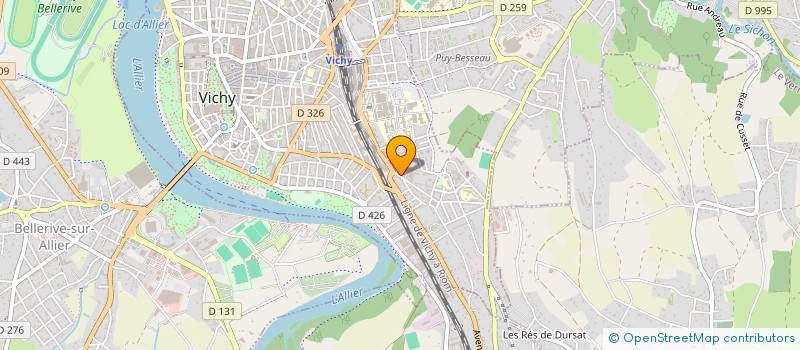 localisation de l'entreprise VENUS COMPAGNIE à VICHY