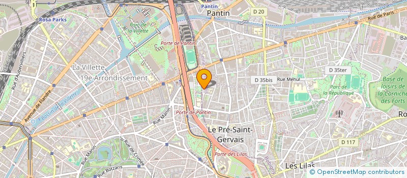 localisation de l'entreprise VENUS CONFECTION à LE PRE-SAINT-GERVAIS