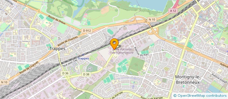 localisation de l'entreprise VENUS SERVICES  MONTIGNY-LE-BRETONNEUX