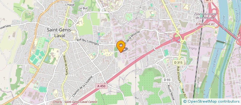 localisation de l'entreprise VENY CARS  SAINT-GENIS-LAVAL