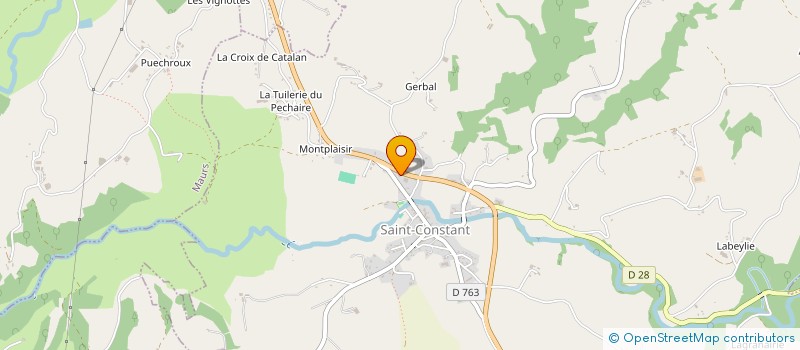 localisation de l'entreprise VENZAC MACONNERIE  SAINT-CONSTANT-FOURNOULES