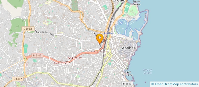 localisation de l'entreprise VENZER à ANTIBES