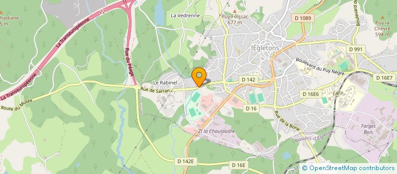 localisation de l'entreprise VEO BASSIN DE THAU  EGLETONS