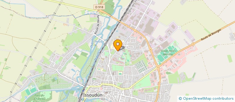 localisation de l'entreprise VEOCENTER à ISSOUDUN