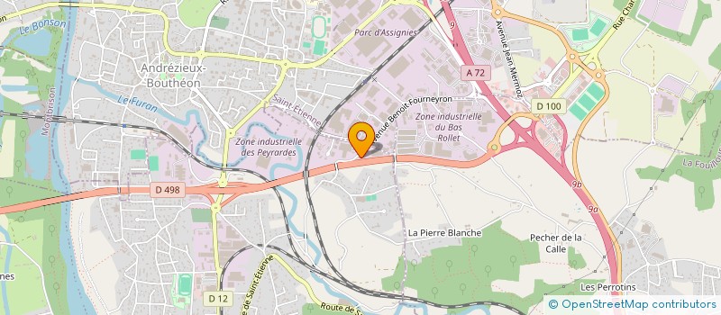 localisation de l'entreprise VEOCLEAN à SAINT-JUST-SAINT-RAMBERT