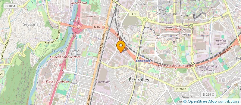 localisation de l'entreprise VEODIS ELECTRICITE à ECHIROLLES