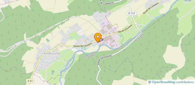 localisation de l'entreprise VEOFI BUREAU D'ETUDES  HONDOUVILLE