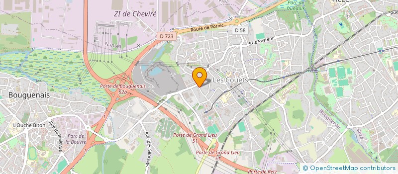 localisation de l'entreprise VEOLI à BOUGUENAIS