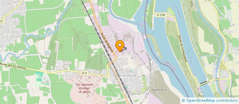 localisation de l'entreprise VEOLIA NUCLEAR TECHNOLOGIES FRANCE  LAUDUN-L'ARDOISE