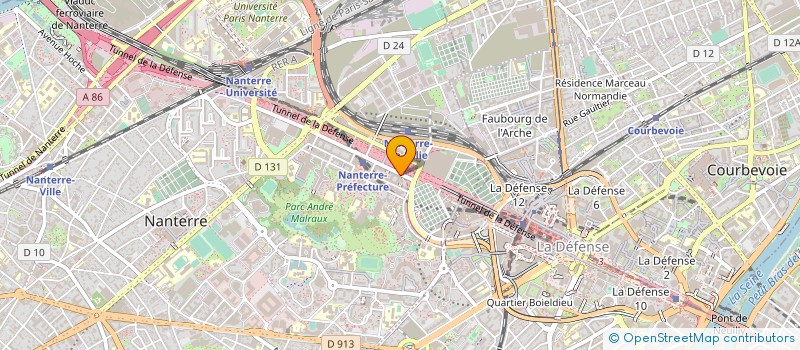 localisation de l'entreprise VEOLIA PROPRETE ILE-DE-FRANCE à NANTERRE