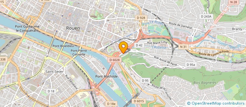 localisation de l'entreprise VEOLIA RECYCLAGE VALORISATION NORMANDIE  ROUEN