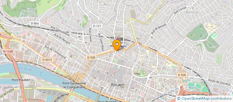localisation de l'entreprise VEOLIS à ROUEN