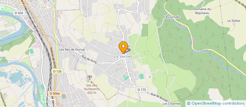 localisation de l'entreprise VEOLLE  LE VERNET