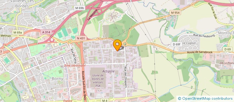 localisation de l'entreprise VEORIS GROUP  METZ