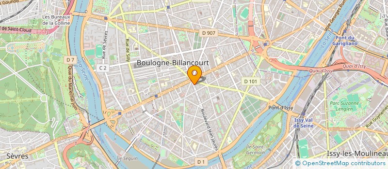localisation de l'entreprise VEOS FRANCE à BOULOGNE-BILLANCOURT