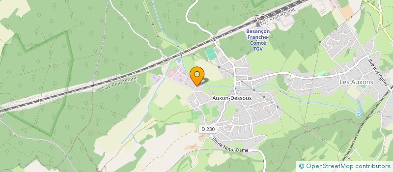 localisation de l'entreprise VEOTEC  LES AUXONS