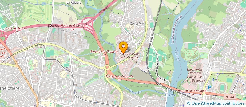 localisation de l'entreprise VEOTECH à LA CHAPELLE-SUR-ERDRE