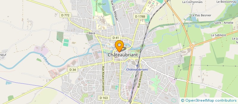 localisation de l'entreprise VEOX à CHATEAUBRIANT