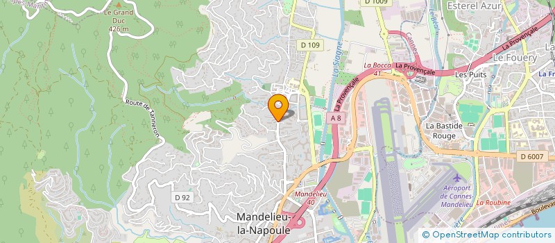 localisation de l'entreprise VEP COTE D'AZUR à MANDELIEU-LA-NAPOULE