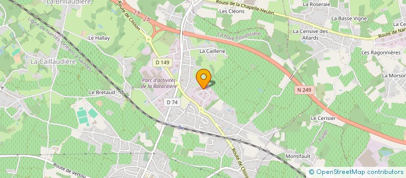 localisation de l'entreprise VEQ ACIER  LA HAIE-FOUASSIERE