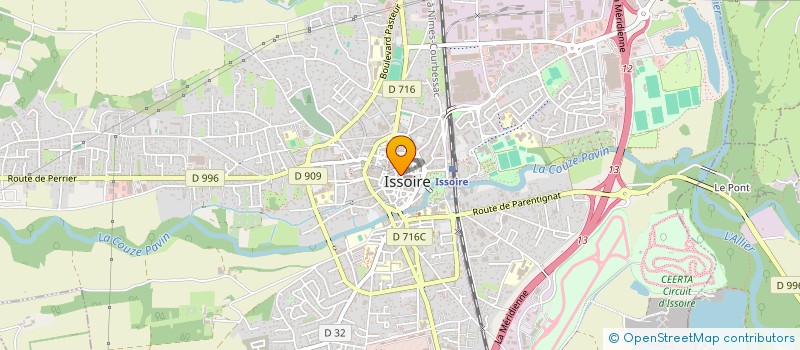 localisation de l'entreprise VER-CAM  ISSOIRE