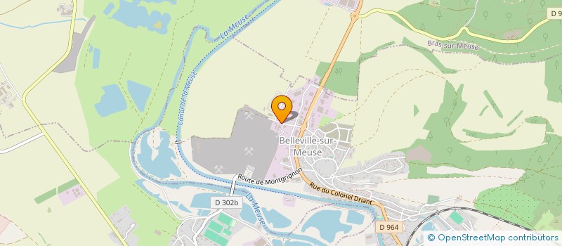 localisation de l'entreprise VER-NET à BELLEVILLE-SUR-MEUSE