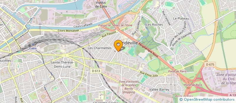 localisation de l'entreprise VER'OPTIQUE à MONDEVILLE