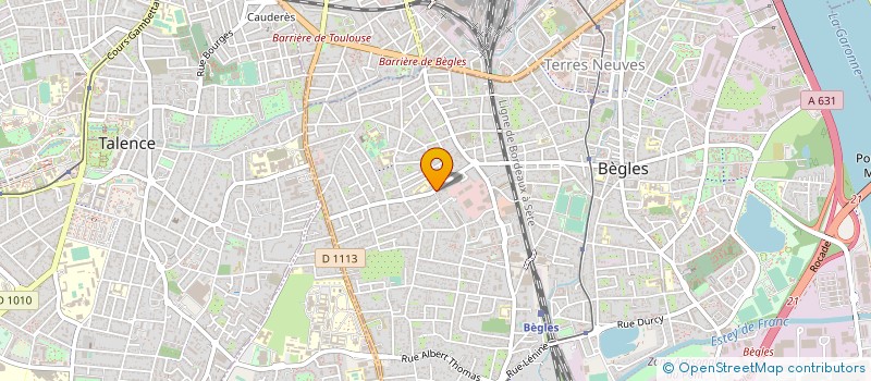 localisation de l'entreprise VERA à BEGLES