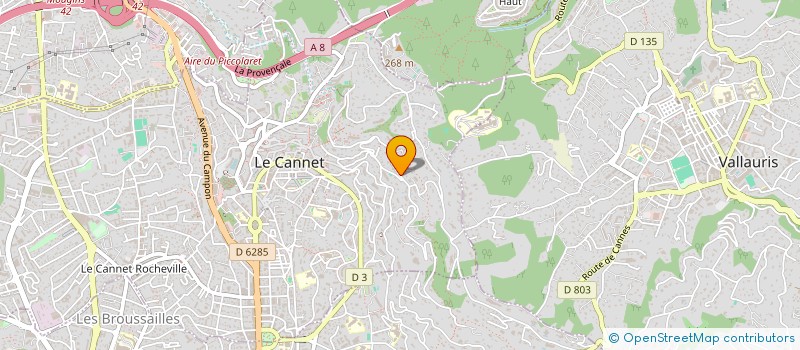 localisation de l'entreprise VERA à LE CANNET