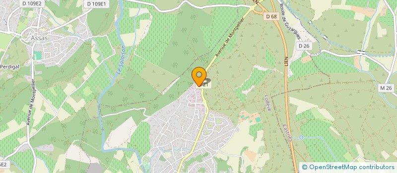 localisation de l'entreprise VERA  SAINT-MATHIEU-DE-TREVIERS