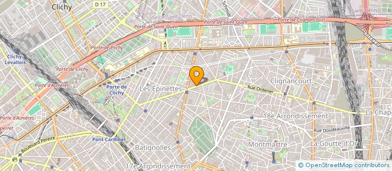 localisation de l'entreprise VERA ALIMENTATION à PARIS